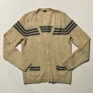 J. Crew vintage mohair cardigan preppy style collegiate